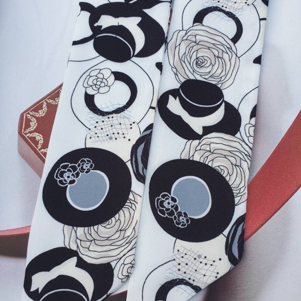 Skinny Scarf Fashion Women Wrap Hand Bag Accessory Hair Tie Luxe Trendy Gift